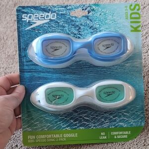 Speedo Kids Blue and Green Goggles